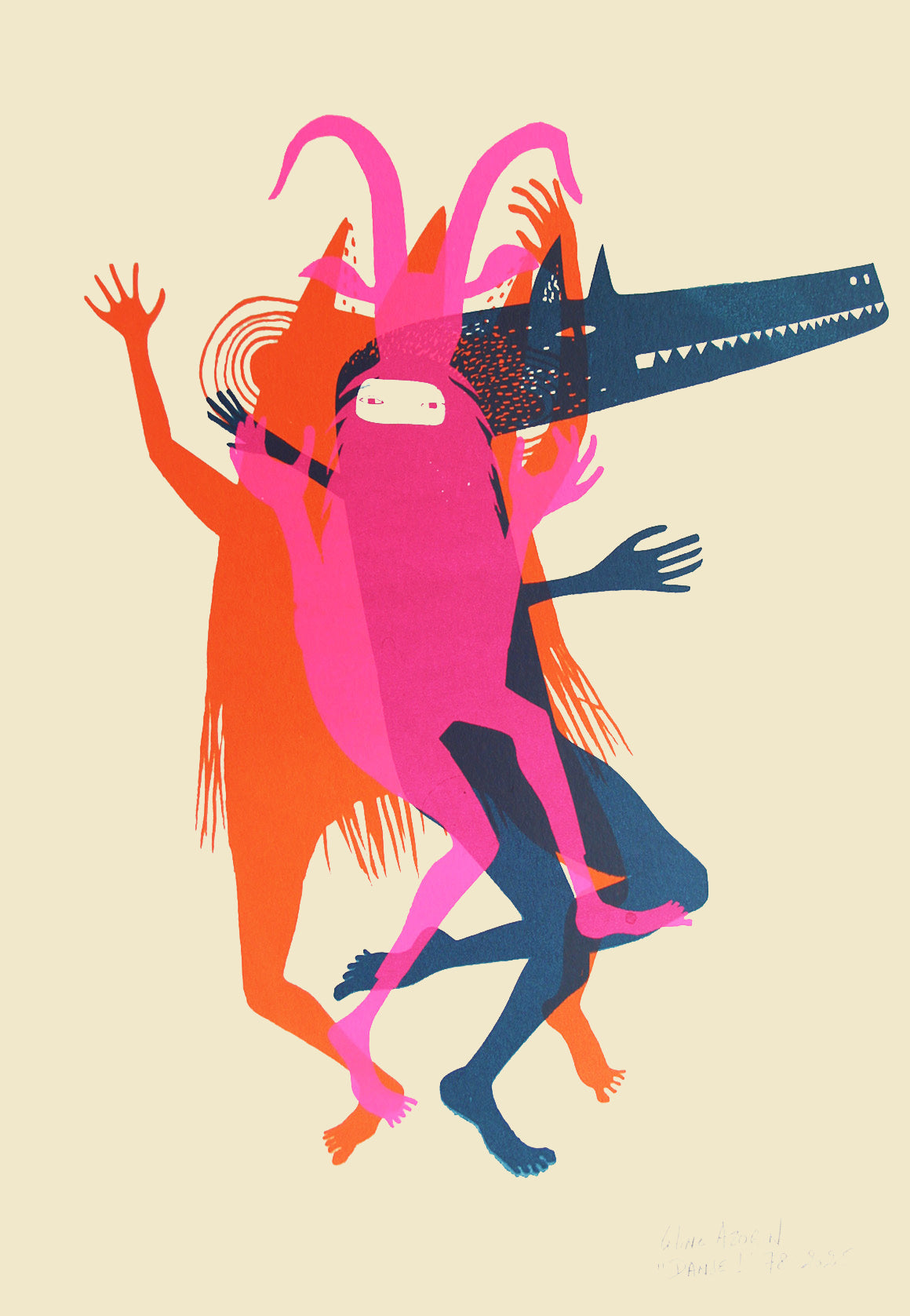 buy screenprint handpulled by Celine Azorin