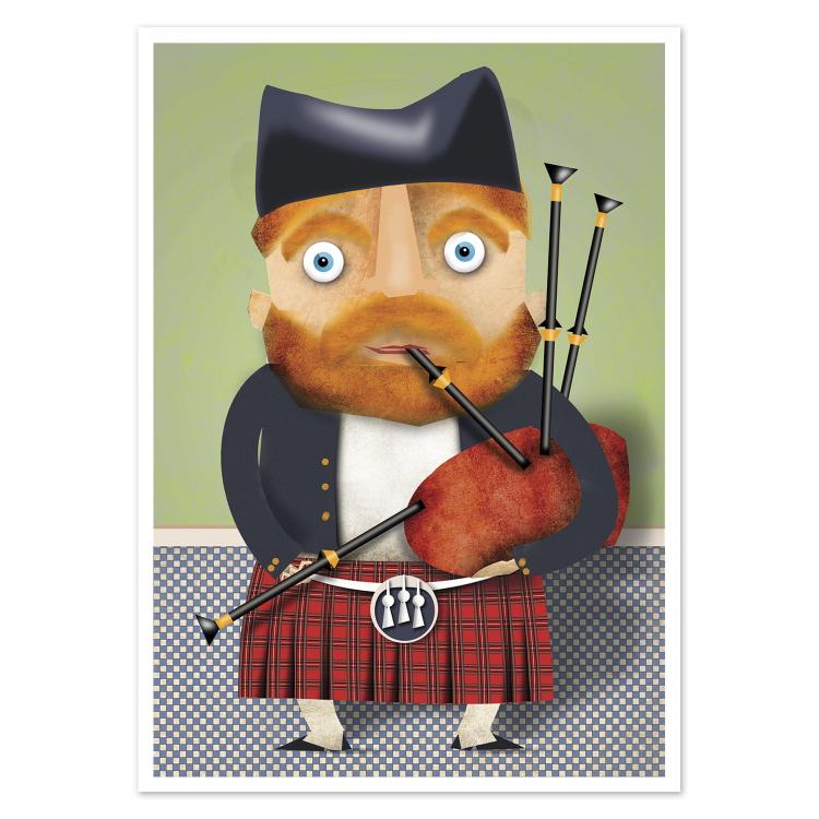 buy Scottish stereotype postcard