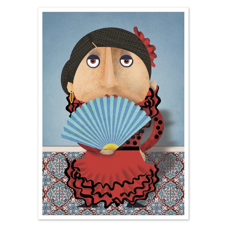 buy Spenish stereotype Flamenco postcard