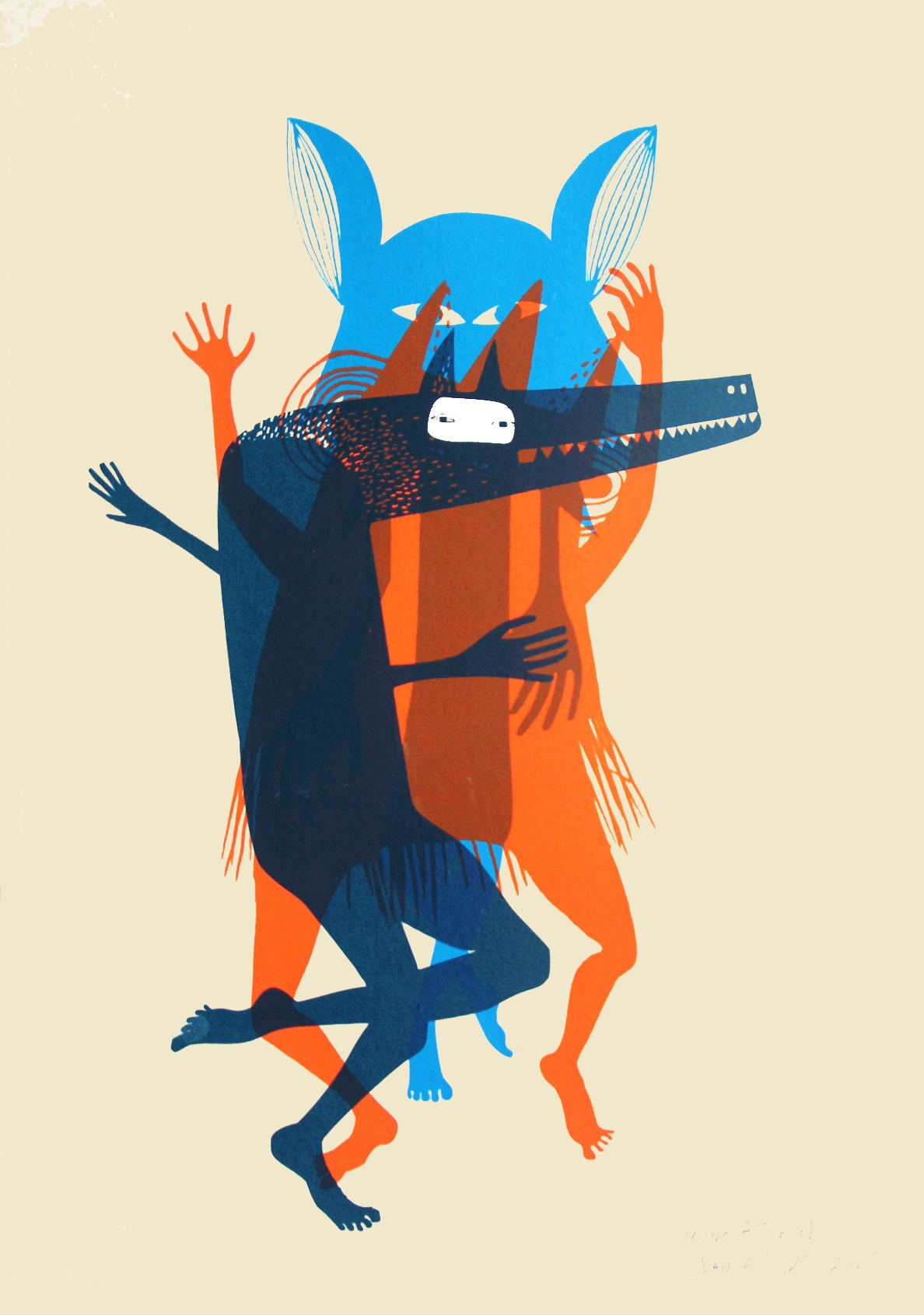 buy handmade screenprint by Celine Azorin