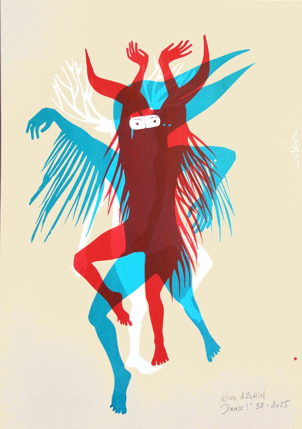 buy unique handpulled screenprint by Céline Azorin