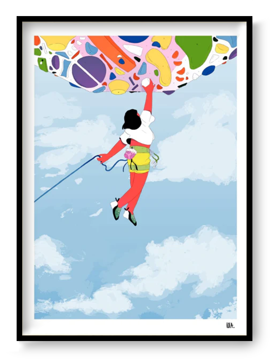 A4 art print “Desmond Crab” by Studio Frits, red crab illustration with textured vintage style, playful graphic wall art for modern interiors.