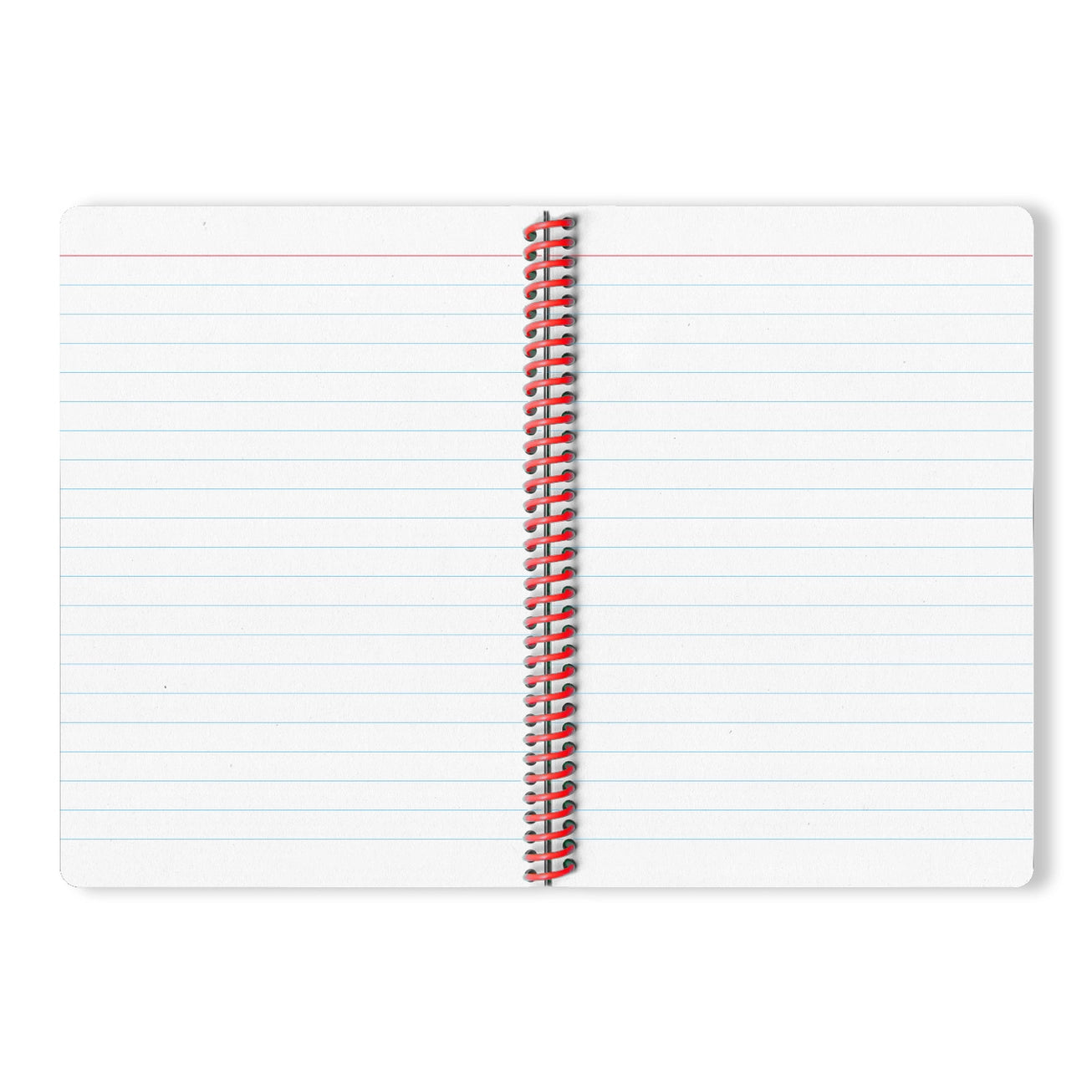 A5 spiral notebook by Weew Smart Design featuring a bold black geometric circle pattern on a grey recycled paper cover, red spiral binding, and 200 blank pages – modern minimalist stationery for everyday use.