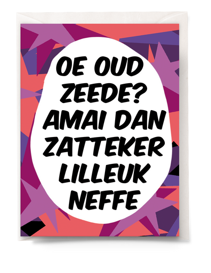 Greeting card - Tante Colette - Dan zattek er lilleuk neffe