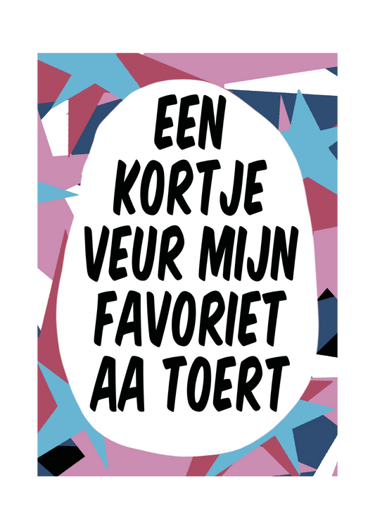 Greeting card - Tante Colette - Favoriet aa toert