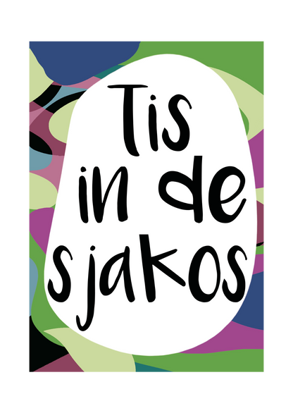 greeting card - Tante Colette - tis in de sjakos