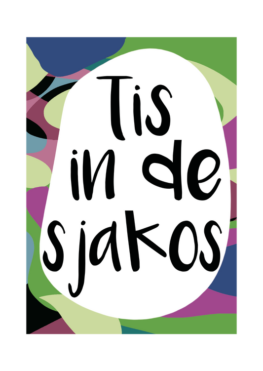 greeting card - Tante Colette - tis in de sjakos