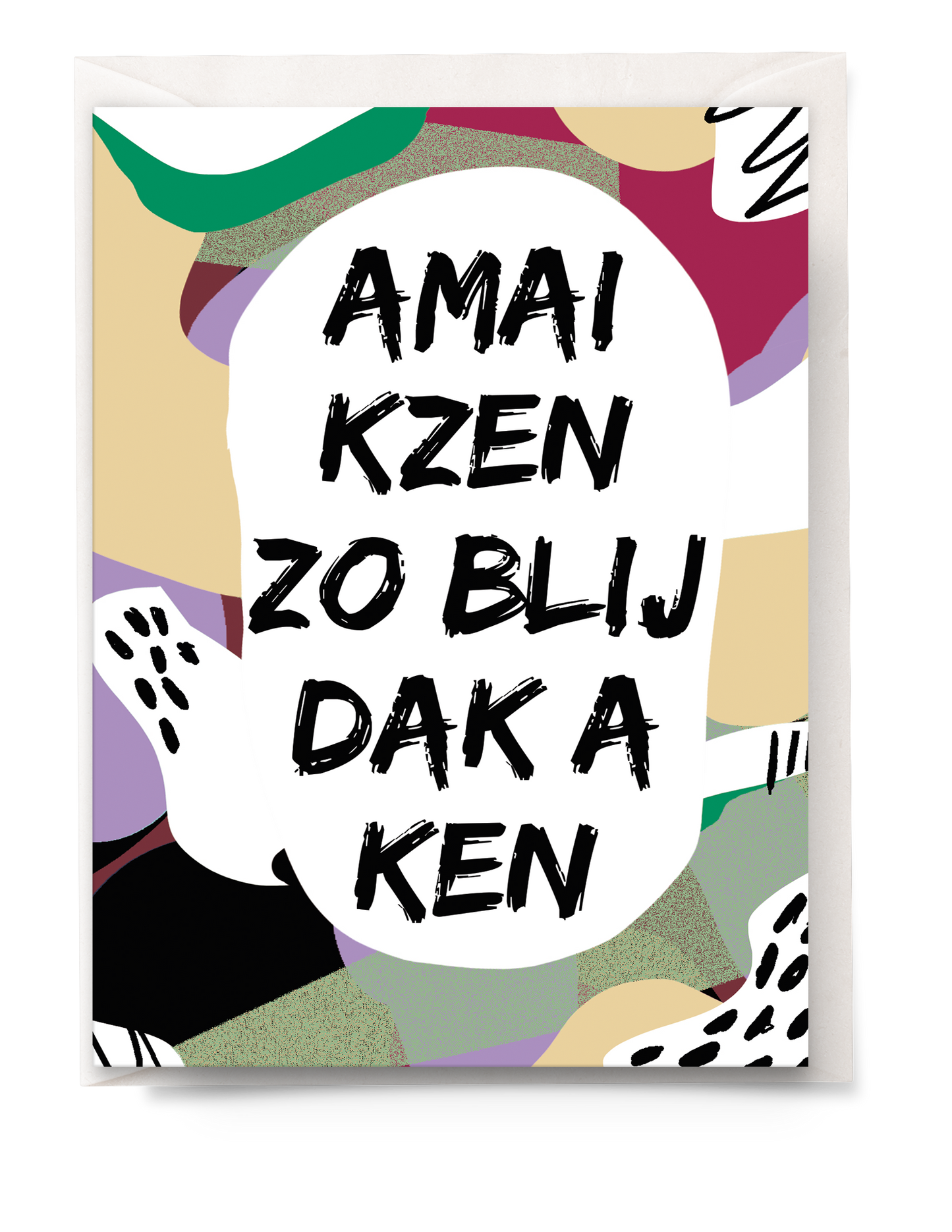 Greeting card - Tante Colette - Blij dak a ken