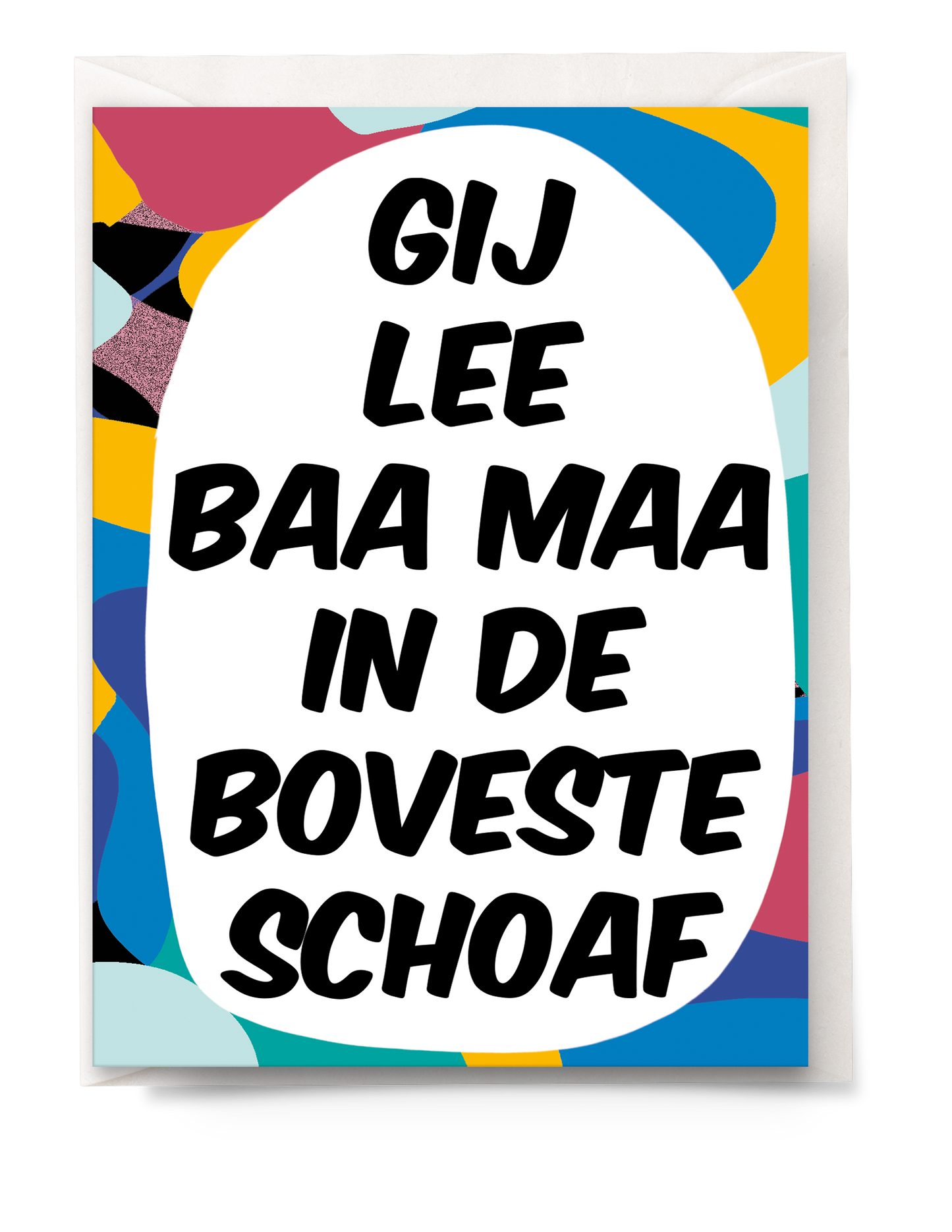 Greeting card - Tante Colette - De boveste schoaf