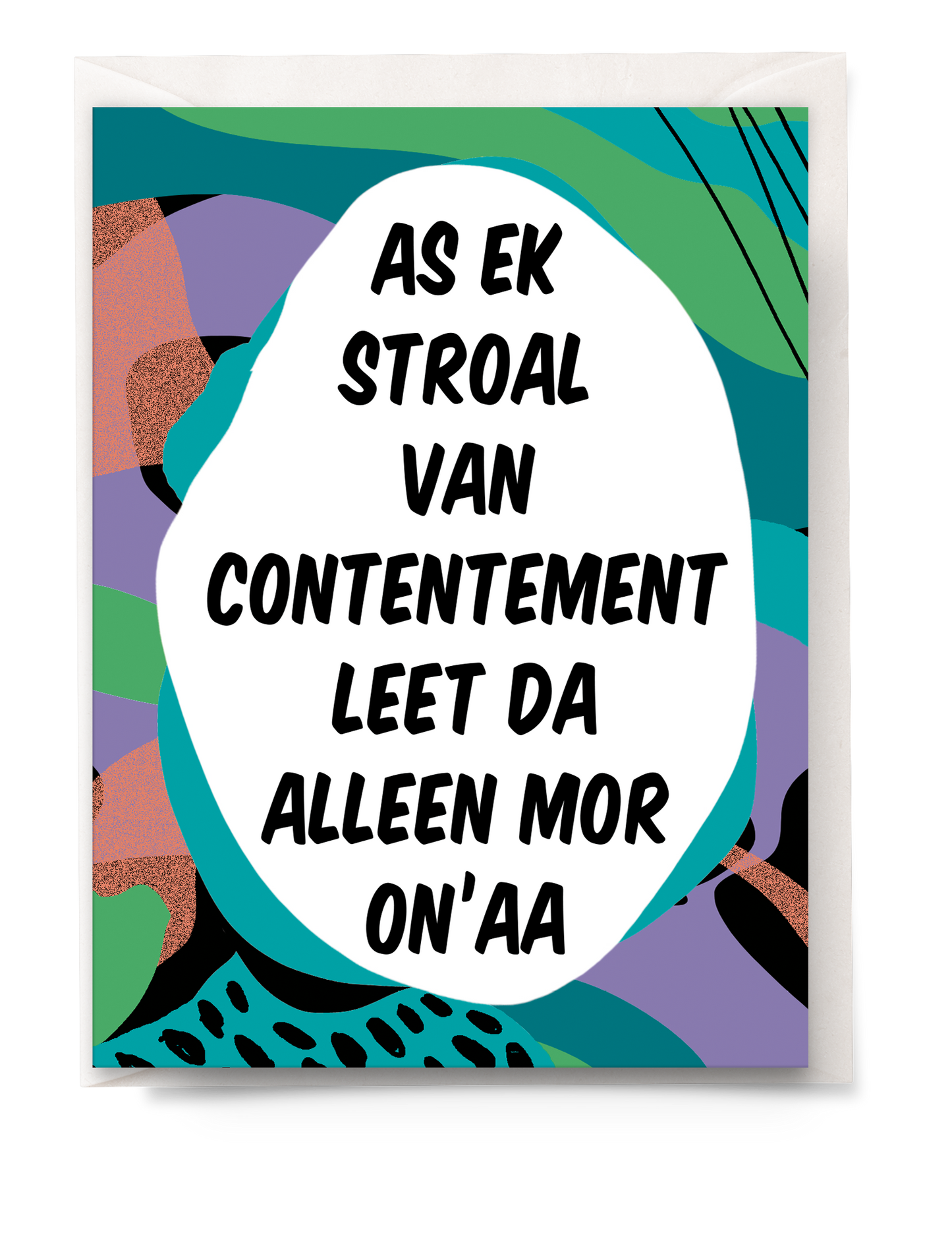 greeting card - Tante Colette - stroal van contentement