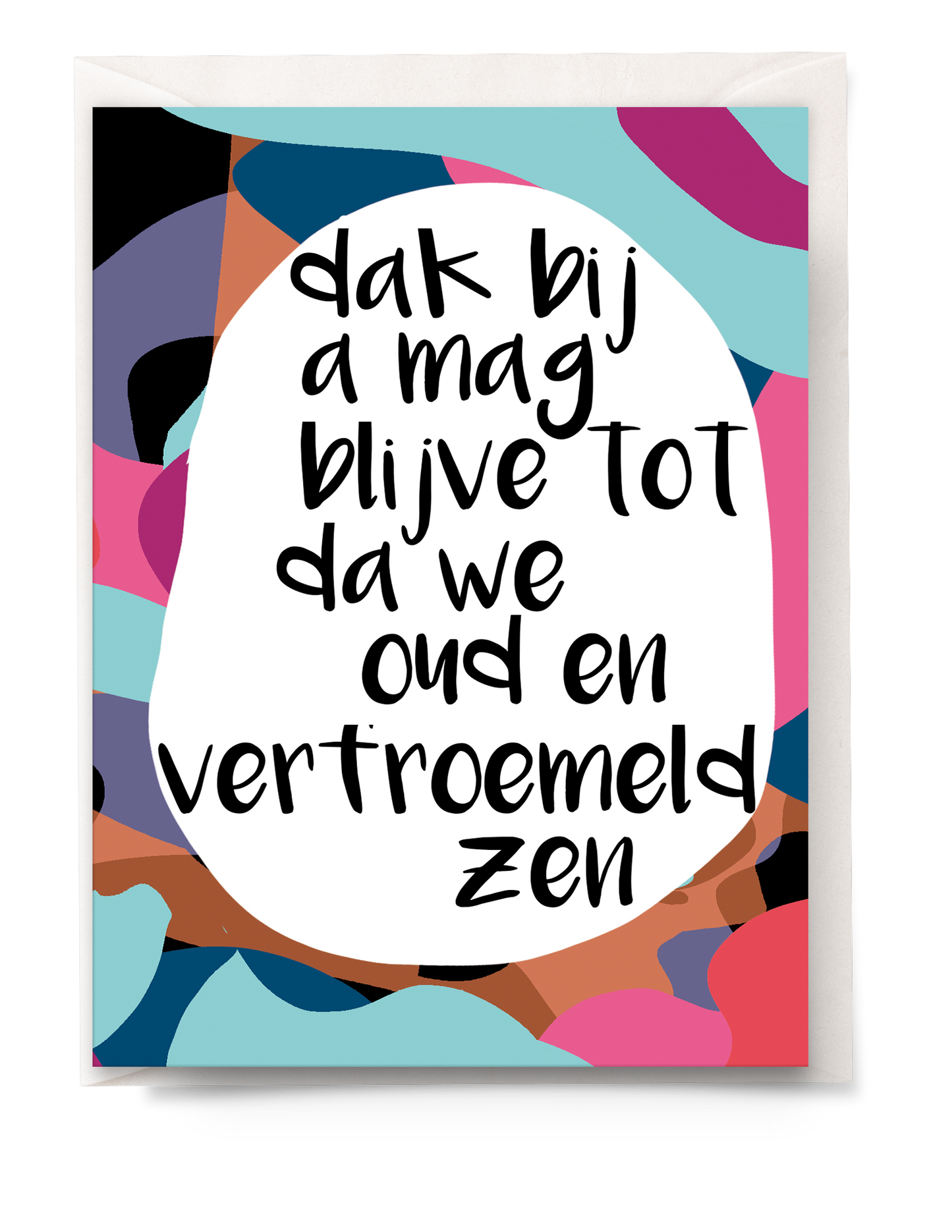 greeting card - Tante Colette - oud en verfroemeld