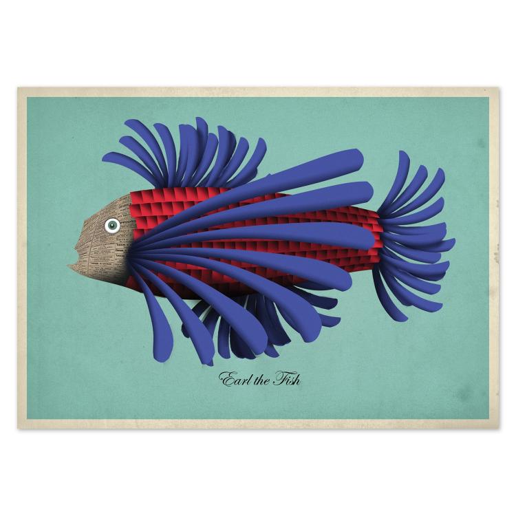 buy postcards with illustrations of fish