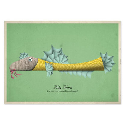 buy postcards with illustrations of fish