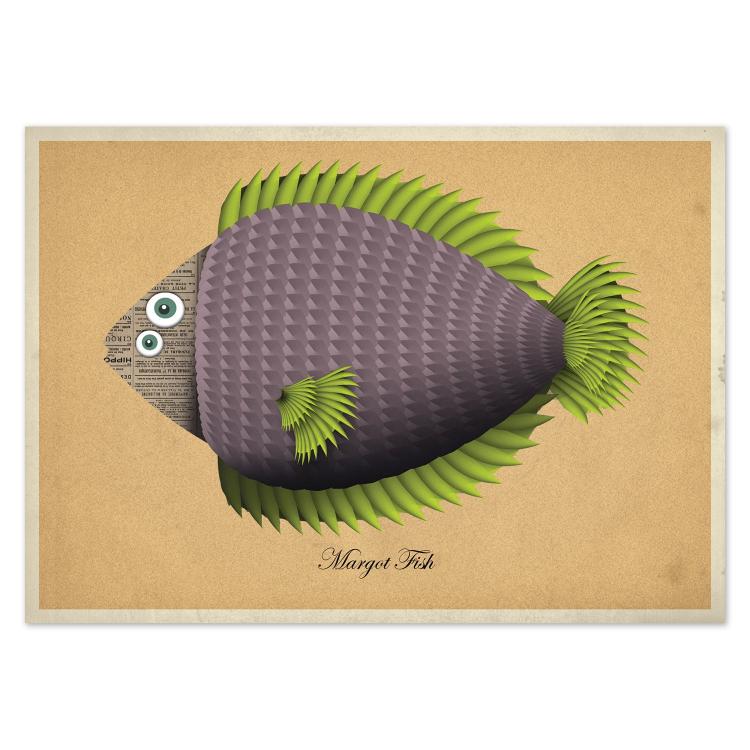buy postcards with illustrations of fish