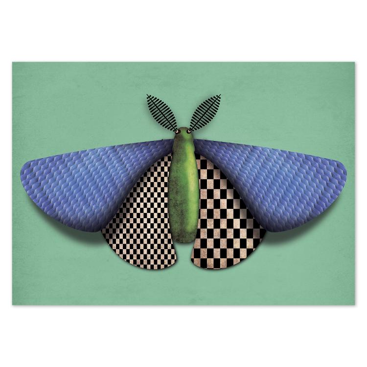 buy postcards with insect / bug illustrations