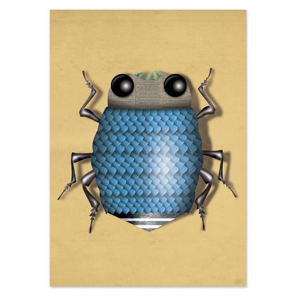 buy postcards with insect / bug illustrations